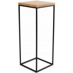 HowHomely Stojan na květiny Basic Loft 60 x 24 cm černá / hnědá – Zboží Dáma