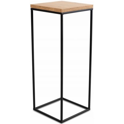 HowHomely Stojan na květiny Basic Loft 60 x 24 cm černá / hnědá – Zboží Dáma