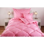 JAN Peří přikrývka prošívaná péřová 20/80 husí drané peří růžové peříčko 140x250 – Hledejceny.cz