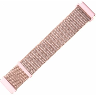 FIXED Nylon Strap for Smartwatch 20mm wide, rose gold FIXNST-20MM-ROGD