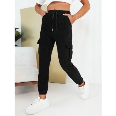 Basic žebrované tepláky s kapsami flayon uy2058 tmavě modré – Zboží Dáma