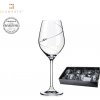 Sklenice Crystalex Bohemia Glass Sklenice na bílé víno se Swarovski Elements Silhouette balení 6 x 360 ml