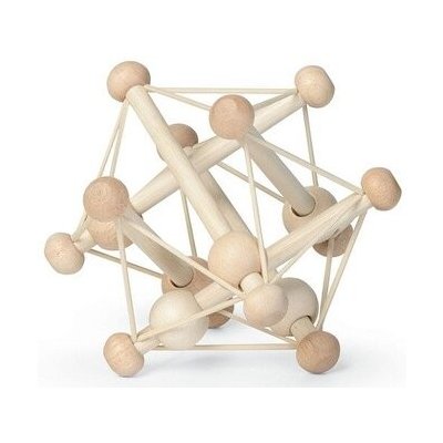 Manhattan Toy dřevěné chrastítko Skwish Natural – Zboží Dáma