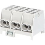 Pollmann Elektrotechnik 1000294 Svorkovnice rozbočovací HLAK 25 3/6 S, 100A, 3pól., AL/CU, IP20, šedá, na DIN /2080305 – Zboží Mobilmania