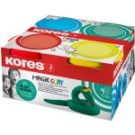 KORES Modelovací hmota MAGIC CLAY PASTEL set 4 barvy á 40g