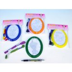 Vyšívání malý sáček předloha 2 příze oválný rámeček asst 4 druhy na kartě – Hledejceny.cz