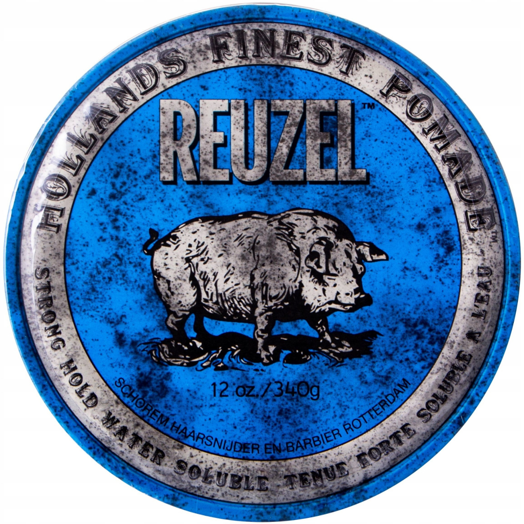 Reuzel Blue Strong Hold Water Soluble High Sheen pomáda 340 g