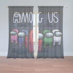 Sablio Záclony AMONG US ve vesmíru: 2ks 150x250cm – Hledejceny.cz