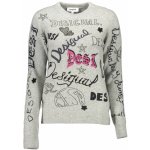 Desigual svetr Paloma gris plata – Zboží Mobilmania