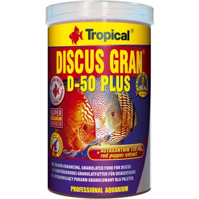 Tropical Discus Gran D-50 Plus 250 ml, 138 g – Zboží Mobilmania