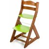 Dětský stoleček s židličkou Hajdalánek rostoucí židle Maja dub tmavý zelená