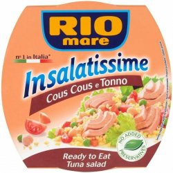 Rio Mare Hotový pokrm kuskus a tuňák s cizrnou hráškem cherry rajčaty Insalatissime 160 g