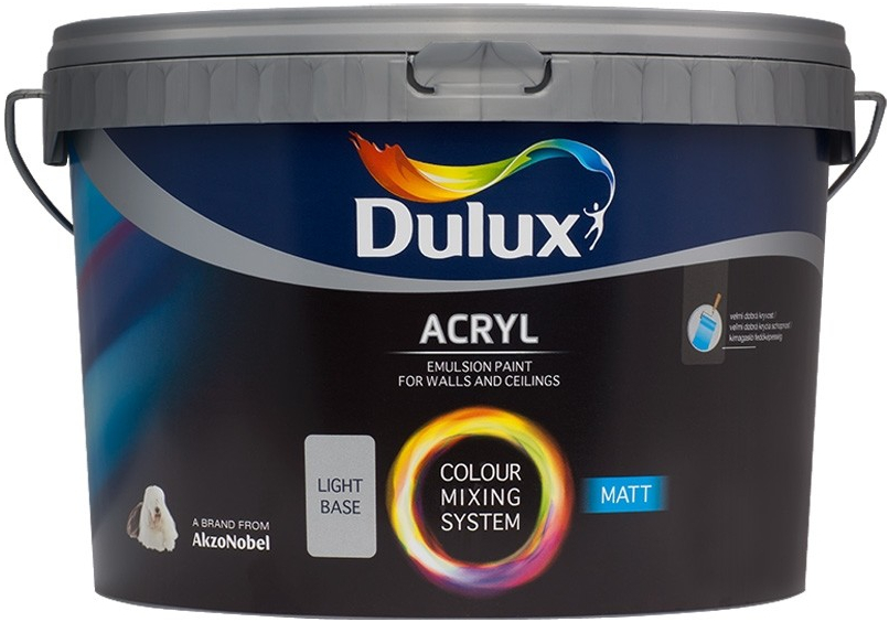Dulux Akrylátová emulzní barva Acryl Matt Base Light 10 l