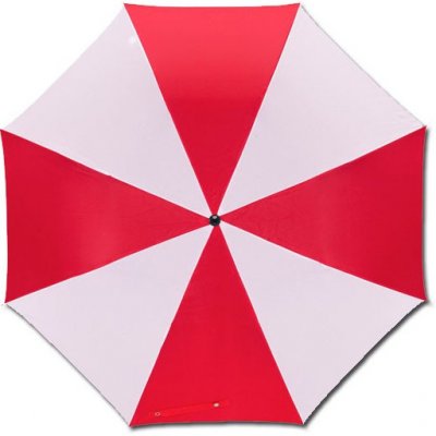 Deštník skládací bílo červený