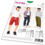 Střih Burda 9354 - Dětské šortky, kalhoty, kapsáče – Zboží Dáma