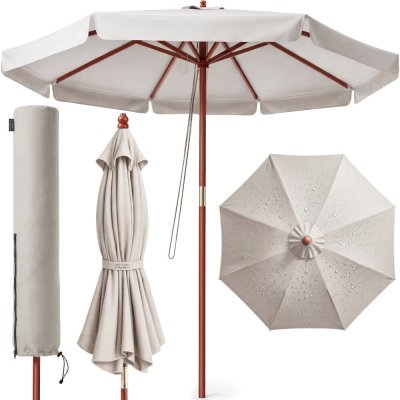 Kingsleeve Slunečník MALAGA, 330cm, béžová 104074 – Zbozi.Blesk.cz