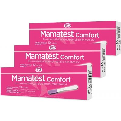 GS Mamatest Comfort Těhotenský test 3 ks – Zbozi.Blesk.cz