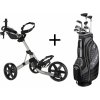 Golfový set Callaway Solaire Black dámský set pravý + vozík Clicgear M4