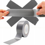 KREDO lepící páska stříbrná Duct Tape 48 mm x 50 m – Zboží Živě
