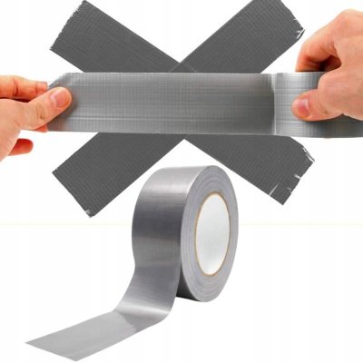 KREDO lepící páska stříbrná Duct Tape 48 mm x 50 m – Zboží Živě