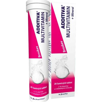 Additiva Multivitamin+Mineral Broskev šum. tablety 20 tablet – Hledejceny.cz