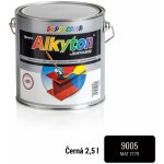 Alkyton hladký polomat RAL 9005 0,75 l černá – Zbozi.Blesk.cz