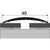 Podlahová lišta Effector Přechodová lišta A 13 0,93 m šroubovací