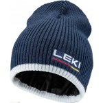 LEKI Wool beanie one dark denim white poppy red 2022 – Sleviste.cz