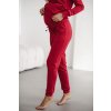 Těhotenské kalhoty M & L těhotenské tepláky Red