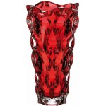 BOHEMIA TREASURY KŘISTÁLOVÁ VÁZA BOHEMIA SAMBA RED 305MM – Hledejceny.cz