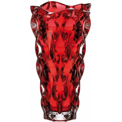 BOHEMIA TREASURY KŘISTÁLOVÁ VÁZA BOHEMIA SAMBA RED 305MM – Hledejceny.cz