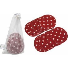 Emmie´s odličovací tamponky z biobavlny red hearts 10 ks