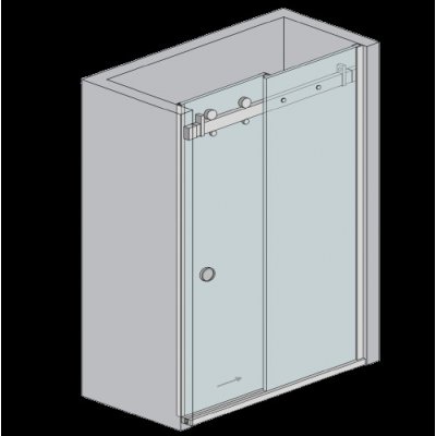 UMAKOV sprchový kout posuvni dvere, GS-304/P9800/P/Cr-Set