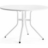 Jídelní stůl AJ Produkty stůl Various 1100 mm, výška 740 mm, bílá, bílá