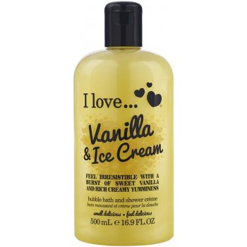 I Love Bath Shower Vanilla Ice Cream sprchový krém 500 ml