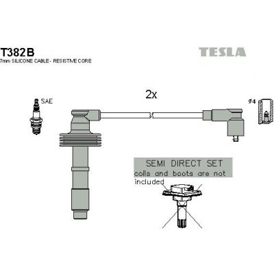 Sada kabelů pro zapalování TESLA T382B – Hledejceny.cz