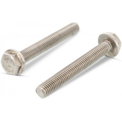 INOX DIN 6921 šroub se 6-hr hlavou, integrovanou podložkou bez ozubení, CELOZÁVIT, nerez A4 Varianta: DIN 6921 šroub se 6.hr hlavou, podložkou bez ozubení, nerez A4-70 M12X120/120 – Hledejceny.cz