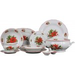 Bohemia Porcelán 1987 Jídelní souprava Verona Ofélie Vánoční hvězda 26 ks – Zboží Dáma