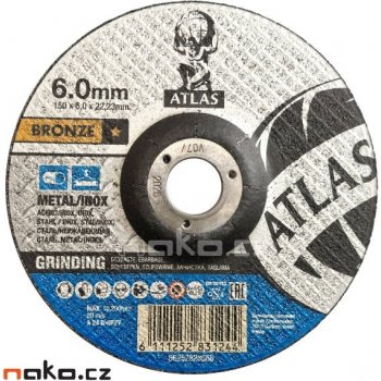 Atlas Brusný kotouč 150 x 6.0 mm A24R BF27 66252828868