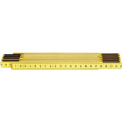 HULTAFORS 480265/265-2-10 Skládací metr dřevěný žlutý 2mx17mm