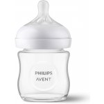 Avent Philips láhev Natural Response skleněná transparentní 120 ml – Zboží Dáma