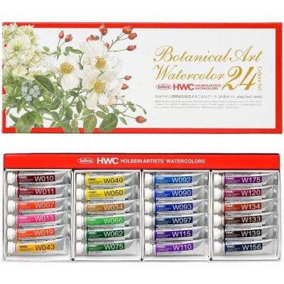 Botanical Holbein Sada akvarelových barev 24 x 5 ml – Zboží Dáma
