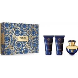 Versace Dylan Blue EDP 50 ml + sprchový a koupelový gel 50 ml + tělové mléko 50 ml