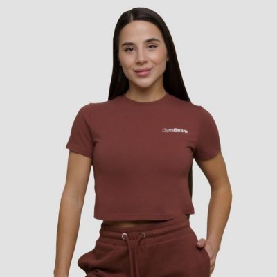 GymBeam Women‘s Agile Cropped T shirt Root – Zboží Mobilmania