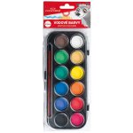 Concorde barva vodová 30 mm se štětcem, 12 barev – Zboží Dáma