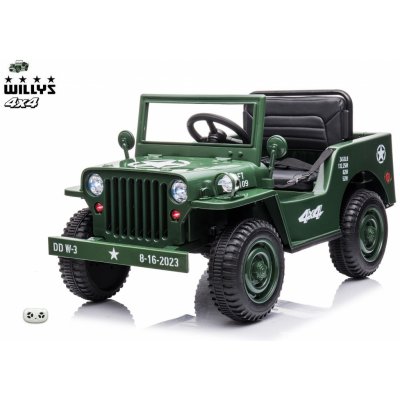 Mamido elektrický vojenský jeep 4x4 zelená – Zboží Mobilmania