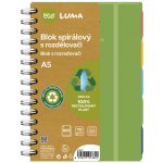 LUMA Blok kroužkový ECO s rozdělovači A5 linka – Sleviste.cz