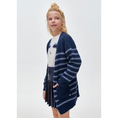 Mayoral svetr rozepínací dlouhý modrý – Hledejceny.cz