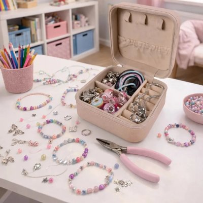 Kruzzel Sada na výrobu náramků a náhrdelníků 22893 – Zboží Dáma