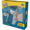 Scholl Velvet Smooth elektrický pilník na chodidla + Essential Smooth denní hydratační krém 60 ml dárková sada